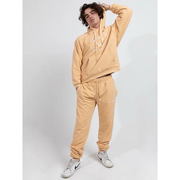 Free The Sheep Sky in You Hoodie‎ Fog Beige Tan Large Unisex Men Women MSRP $99 - Picture 1 of 12